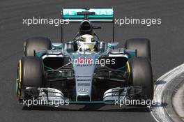 Lewis Hamilton (GBR) Mercedes AMG F1 W06. 24.07.2015. Formula 1 World Championship, Rd 10, Hungarian Grand Prix, Budapest, Hungary, Practice Day.