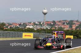 Daniel Ricciardo (AUS) Red Bull Racing RB11. 24.07.2015. Formula 1 World Championship, Rd 10, Hungarian Grand Prix, Budapest, Hungary, Practice Day.