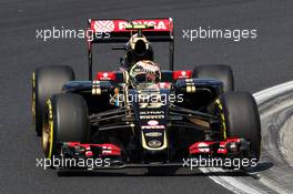 Pastor Maldonado (VEN) Lotus F1 E23. 24.07.2015. Formula 1 World Championship, Rd 10, Hungarian Grand Prix, Budapest, Hungary, Practice Day.