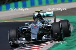 Nico Rosberg (GER) Mercedes AMG F1 W06. 24.07.2015. Formula 1 World Championship, Rd 10, Hungarian Grand Prix, Budapest, Hungary, Practice Day.
