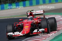 Kimi Raikkonen (FIN) Ferrari SF15-T. 24.07.2015. Formula 1 World Championship, Rd 10, Hungarian Grand Prix, Budapest, Hungary, Practice Day.