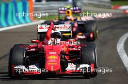 1st place Sebastian Vettel (GER) Ferrari. 26.07.2015. Formula 1 World Championship, Rd 10, Hungarian Grand Prix, Budapest, Hungary, Race Day.