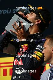 3rd place Daniel Ricciardo (AUS) Red Bull Racing. 26.07.2015. Formula 1 World Championship, Rd 10, Hungarian Grand Prix, Budapest, Hungary, Race Day.