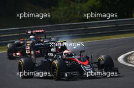 Jenson Button (GBR) McLaren MP4-30. 26.07.2015. Formula 1 World Championship, Rd 10, Hungarian Grand Prix, Budapest, Hungary, Race Day.