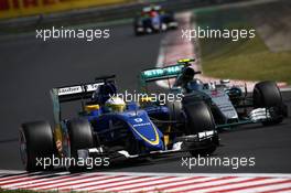 Marcus Ericsson (SWE) Sauber F1 Team. 26.07.2015. Formula 1 World Championship, Rd 10, Hungarian Grand Prix, Budapest, Hungary, Race Day.