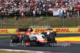 Roberto Merhi (ESP) Manor Marussia F1 Team. 26.07.2015. Formula 1 World Championship, Rd 10, Hungarian Grand Prix, Budapest, Hungary, Race Day.
