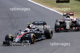 Jenson Button (GBR), McLaren Honda  26.07.2015. Formula 1 World Championship, Rd 10, Hungarian Grand Prix, Budapest, Hungary, Race Day.