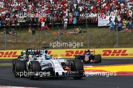 Felipe Massa (BRA) Williams FW37. 26.07.2015. Formula 1 World Championship, Rd 10, Hungarian Grand Prix, Budapest, Hungary, Race Day.