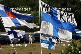 Finnish flags. 26.07.2015. Formula 1 World Championship, Rd 10, Hungarian Grand Prix, Budapest, Hungary, Race Day.