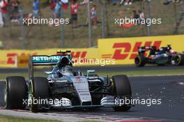 Nico Rosberg (GER) Mercedes AMG F1 W06. 26.07.2015. Formula 1 World Championship, Rd 10, Hungarian Grand Prix, Budapest, Hungary, Race Day.