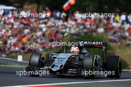 Nico Hulkenberg (GER) Sahara Force India F1 VJM08. 26.07.2015. Formula 1 World Championship, Rd 10, Hungarian Grand Prix, Budapest, Hungary, Race Day.
