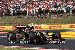 Pastor Maldonado (VEN) Lotus F1 E23. 26.07.2015. Formula 1 World Championship, Rd 10, Hungarian Grand Prix, Budapest, Hungary, Race Day.
