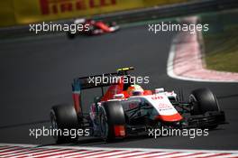 Roberto Merhi (ESP) Manor Marussia F1 Team.  26.07.2015. Formula 1 World Championship, Rd 10, Hungarian Grand Prix, Budapest, Hungary, Race Day.
