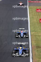 Marcus Ericsson (SWE) Sauber C34. 26.07.2015. Formula 1 World Championship, Rd 10, Hungarian Grand Prix, Budapest, Hungary, Race Day.