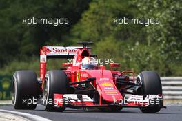Sebastian Vettel (GER) Ferrari SF15-T. 25.07.2015. Formula 1 World Championship, Rd 10, Hungarian Grand Prix, Budapest, Hungary, Qualifying Day.
