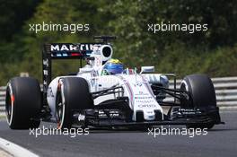 Felipe Massa (BRA) Williams FW37. 25.07.2015. Formula 1 World Championship, Rd 10, Hungarian Grand Prix, Budapest, Hungary, Qualifying Day.