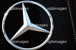 Mercedes Benz logo. 25.07.2015. Formula 1 World Championship, Rd 10, Hungarian Grand Prix, Budapest, Hungary, Qualifying Day.