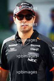Sergio Perez (MEX) Sahara Force India F1. 25.07.2015. Formula 1 World Championship, Rd 10, Hungarian Grand Prix, Budapest, Hungary, Qualifying Day.
