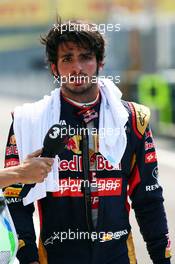 Carlos Sainz Jr (ESP) Scuderia Toro Rosso. 25.07.2015. Formula 1 World Championship, Rd 10, Hungarian Grand Prix, Budapest, Hungary, Qualifying Day.