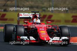 Sebastian Vettel (GER) Ferrari SF15-T. 25.07.2015. Formula 1 World Championship, Rd 10, Hungarian Grand Prix, Budapest, Hungary, Qualifying Day.