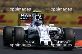 Valtteri Bottas (FIN) Williams FW37. 25.07.2015. Formula 1 World Championship, Rd 10, Hungarian Grand Prix, Budapest, Hungary, Qualifying Day.