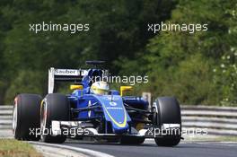 Marcus Ericsson (SWE) Sauber C34. 25.07.2015. Formula 1 World Championship, Rd 10, Hungarian Grand Prix, Budapest, Hungary, Qualifying Day.