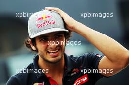 Carlos Sainz Jr (ESP) Scuderia Toro Rosso. 23.07.2015. Formula 1 World Championship, Rd 10, Hungarian Grand Prix, Budapest, Hungary, Preparation Day.