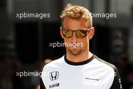 Jenson Button (GBR) McLaren. 23.07.2015. Formula 1 World Championship, Rd 10, Hungarian Grand Prix, Budapest, Hungary, Preparation Day.
