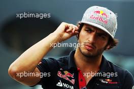 Carlos Sainz Jr (ESP) Scuderia Toro Rosso. 23.07.2015. Formula 1 World Championship, Rd 10, Hungarian Grand Prix, Budapest, Hungary, Preparation Day.