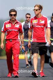 Sebastian Vettel (GER), Scuderia Ferrari  23.07.2015. Formula 1 World Championship, Rd 10, Hungarian Grand Prix, Budapest, Hungary, Preparation Day.