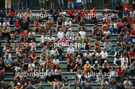 Fans in the grandstand. 04.09.2015. Formula 1 World Championship, Rd 12, Italian Grand Prix, Monza, Italy, Practice Day.