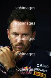 Christian Horner (GBR) Red Bull Racing Team Principal in the FIA Press Conference. 04.09.2015. Formula 1 World Championship, Rd 12, Italian Grand Prix, Monza, Italy, Practice Day.
