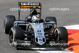 Sergio Perez (MEX), Sahara Force India  04.09.2015. Formula 1 World Championship, Rd 12, Italian Grand Prix, Monza, Italy, Practice Day.