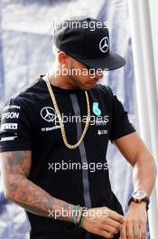 Lewis Hamilton (GBR) Mercedes AMG F1. 04.09.2015. Formula 1 World Championship, Rd 12, Italian Grand Prix, Monza, Italy, Practice Day.