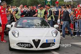 The Alfa Romeo road car of Kimi Raikkonen (FIN) Ferrari. 04.09.2015. Formula 1 World Championship, Rd 12, Italian Grand Prix, Monza, Italy, Practice Day.