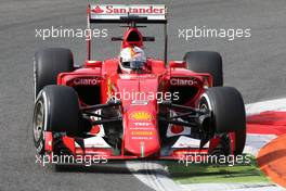 Sebastian Vettel (GER), Scuderia Ferrari  04.09.2015. Formula 1 World Championship, Rd 12, Italian Grand Prix, Monza, Italy, Practice Day.