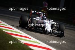 Valtteri Bottas (FIN) Williams FW37. 04.09.2015. Formula 1 World Championship, Rd 12, Italian Grand Prix, Monza, Italy, Practice Day.