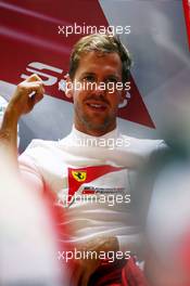 Sebastian Vettel (GER) Ferrari. 04.09.2015. Formula 1 World Championship, Rd 12, Italian Grand Prix, Monza, Italy, Practice Day.