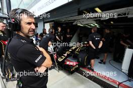 Greg Baker (GBR) Lotus F1 Team Chief Mechanic. 04.09.2015. Formula 1 World Championship, Rd 12, Italian Grand Prix, Monza, Italy, Practice Day.