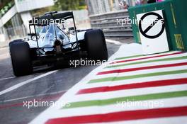Lewis Hamilton (GBR) Mercedes AMG F1 W06 and Nico Rosberg (GER) Mercedes AMG F1 W06. 04.09.2015. Formula 1 World Championship, Rd 12, Italian Grand Prix, Monza, Italy, Practice Day.