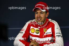 Sebastian Vettel (GER) Ferrari in the FIA Press Conference. 06.09.2015. Formula 1 World Championship, Rd 12, Italian Grand Prix, Monza, Italy, Race Day.