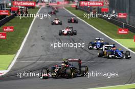 Pastor Maldonado (VEN) Lotus F1 E23. 06.09.2015. Formula 1 World Championship, Rd 12, Italian Grand Prix, Monza, Italy, Race Day.