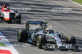 Lewis Hamilton (GBR) Mercedes AMG F1 W06. 06.09.2015. Formula 1 World Championship, Rd 12, Italian Grand Prix, Monza, Italy, Race Day.