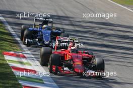 Kimi Raikkonen (FIN) Ferrari SF15-T. 06.09.2015. Formula 1 World Championship, Rd 12, Italian Grand Prix, Monza, Italy, Race Day.