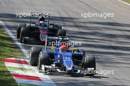 Felipe Nasr (BRA) Sauber C34. 06.09.2015. Formula 1 World Championship, Rd 12, Italian Grand Prix, Monza, Italy, Race Day.