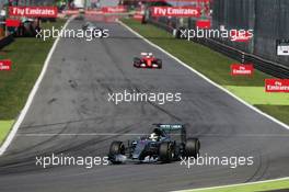 Lewis Hamilton (GBR) Mercedes AMG F1 W06. 06.09.2015. Formula 1 World Championship, Rd 12, Italian Grand Prix, Monza, Italy, Race Day.