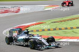 Lewis Hamilton (GBR) Mercedes AMG F1 W06. 06.09.2015. Formula 1 World Championship, Rd 12, Italian Grand Prix, Monza, Italy, Race Day.