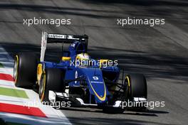 Marcus Ericsson (SWE), Sauber F1 Team  05.09.2015. Formula 1 World Championship, Rd 12, Italian Grand Prix, Monza, Italy, Qualifying Day.