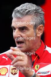Maurizio Arrivabene (ITA) Ferrari Team Principal. 05.09.2015. Formula 1 World Championship, Rd 12, Italian Grand Prix, Monza, Italy, Qualifying Day.