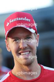 Sebastian Vettel (GER) Ferrari. 05.09.2015. Formula 1 World Championship, Rd 12, Italian Grand Prix, Monza, Italy, Qualifying Day.